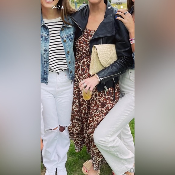 Chic Brown Patterned Maxi Dress - Picture 2 of 9